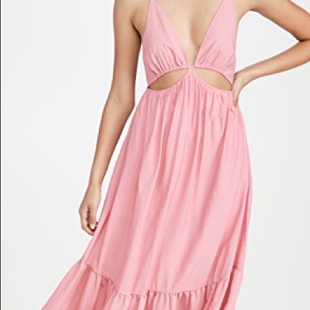Jonathan Simkhai Calliope Solid Cutout Dress